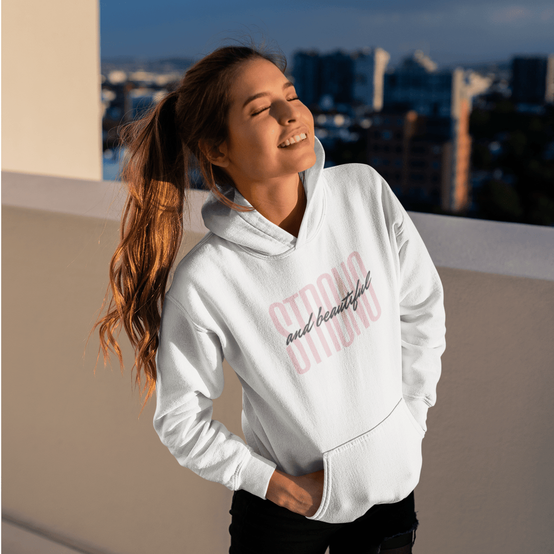 Women's 'Strong & Beautiful' - Pullover Hoodie - [farm_afternoons]