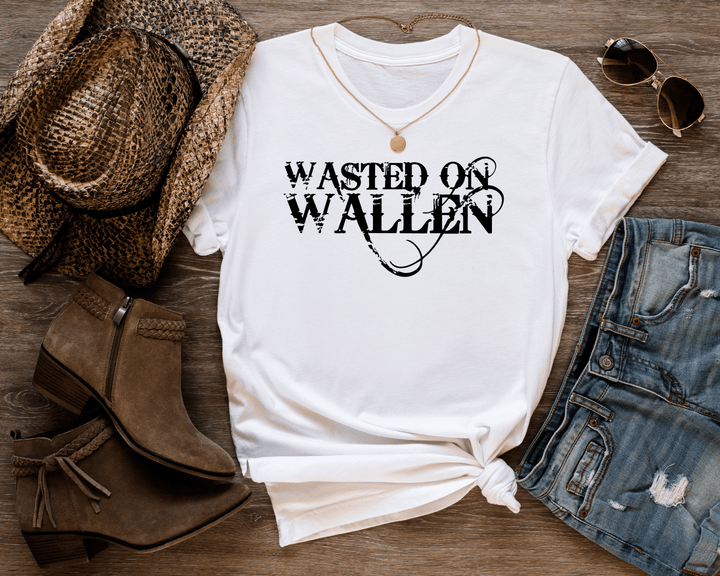 Women's Wasted On Wallen T-shirt - [farm_afternoons]