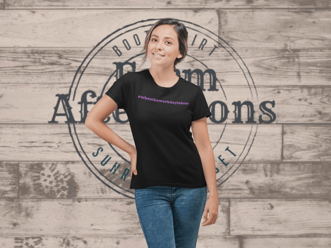 Womens Purple Merch TShirt - [farm_afternoons]