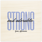 Blue Strong & Adorable - Wood Prints - [farm_afternoons]
