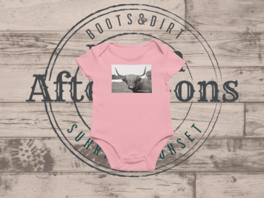 Ferdy -  Baby Short Sleeve Onesies - [farm_afternoons]