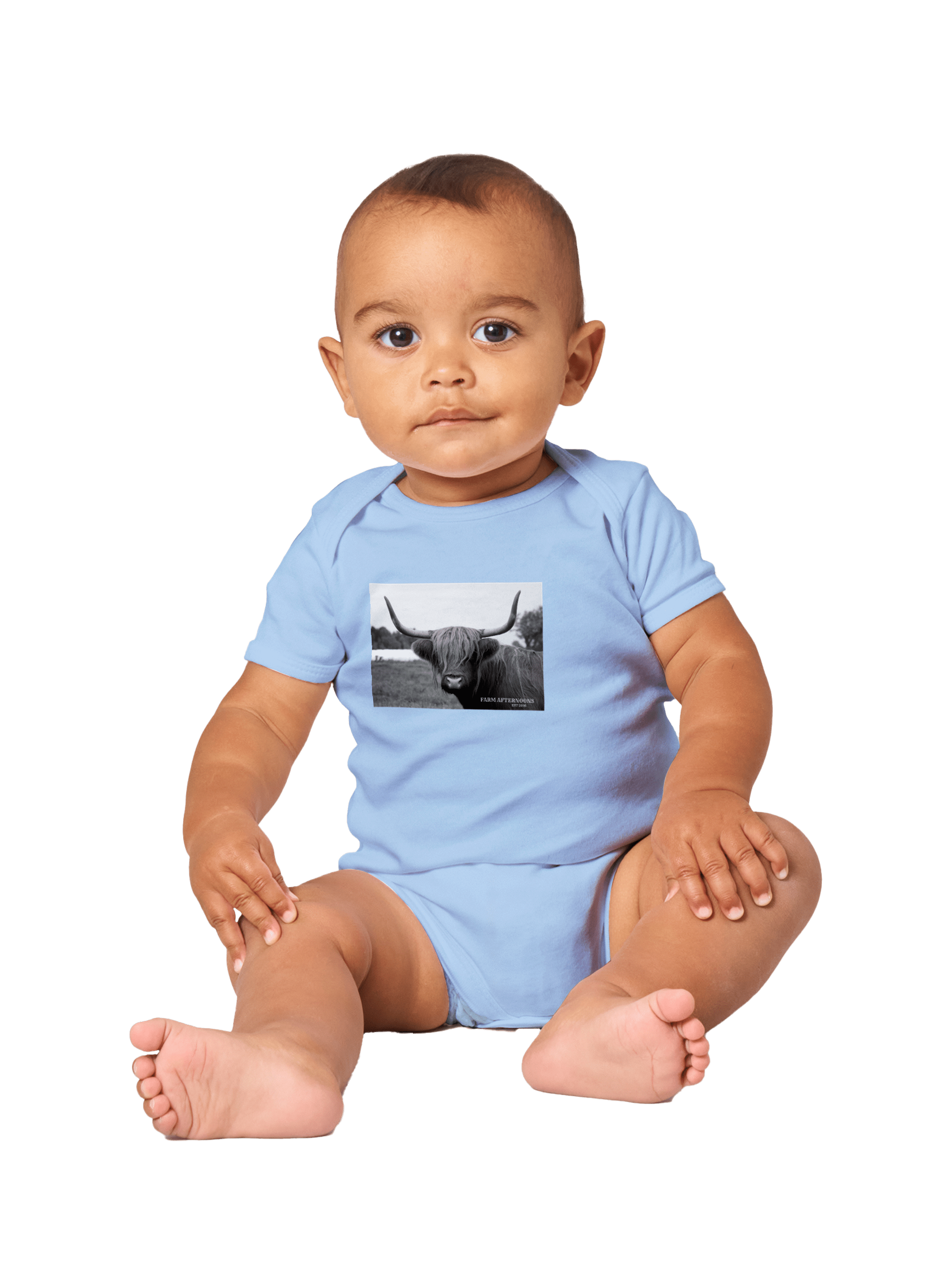Ferdy -  Baby Short Sleeve Onesies - [farm_afternoons]