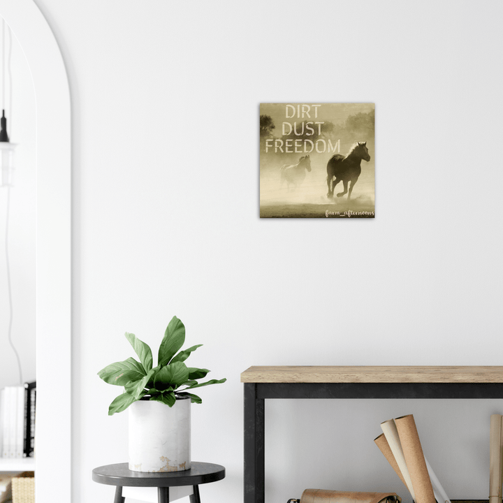 Dirt Dust Freedom - Wood Prints - [farm_afternoons]