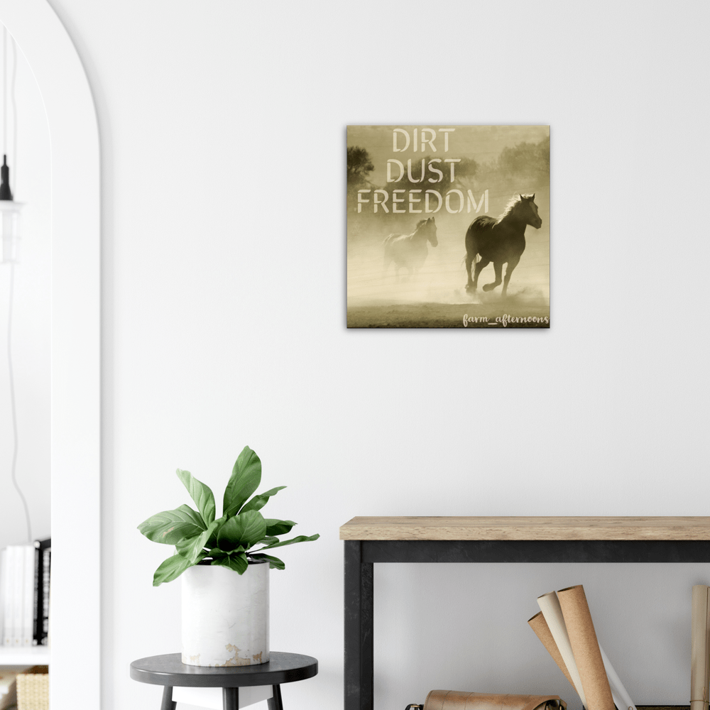 Dirt Dust Freedom - Wood Prints - [farm_afternoons]