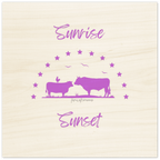 Purple Sunrise Sunset - Wood Prints - [farm_afternoons]
