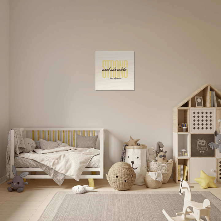 Yellow Stong & Adorable - Wood Prints - [farm_afternoons]