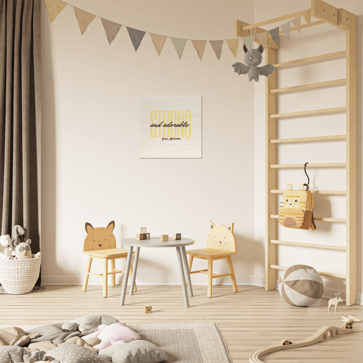 Yellow Stong & Adorable - Wood Prints - [farm_afternoons]