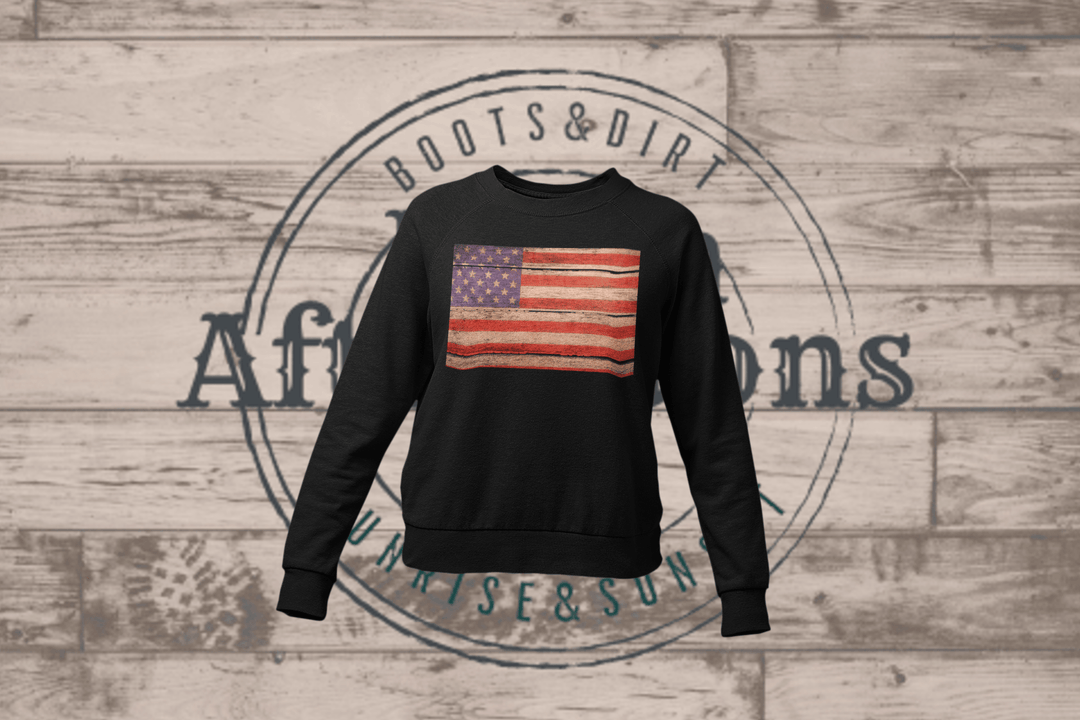 Women's USA - Crewneck Sweatshirt - [farm_afternoons]