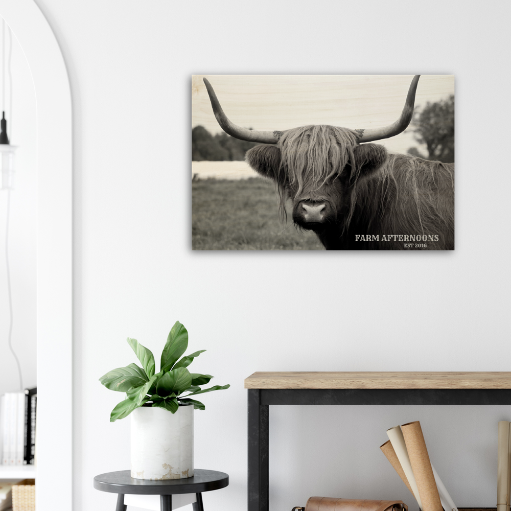 "Ferdy" - Wood Prints - [farm_afternoons]