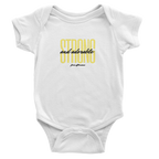 Yellow Strong and Adorable -  Baby Short Sleeve Onesies - [farm_afternoons]